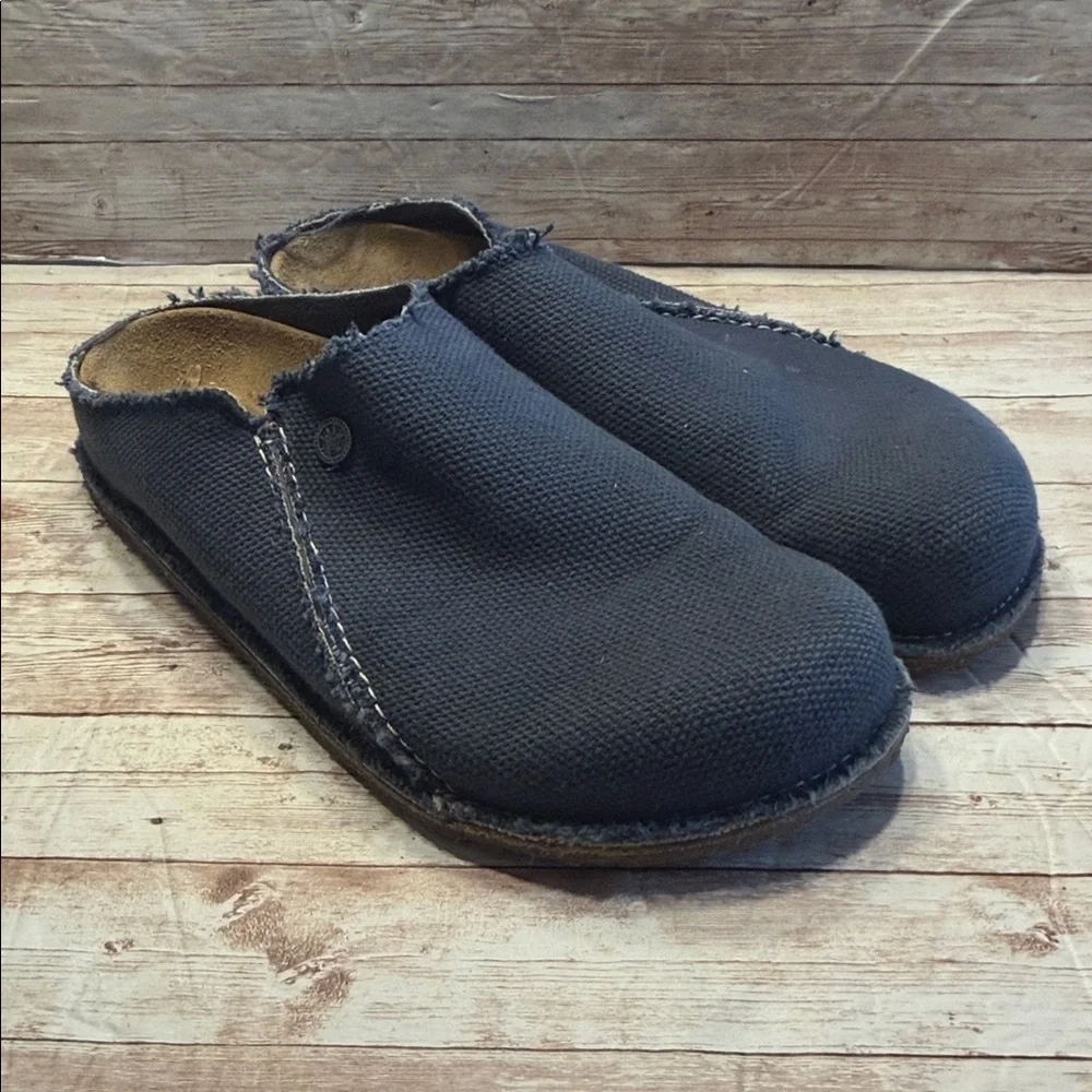 Birkenstock Zermatt Canvas Textile clogs in Midnight Blue size 46